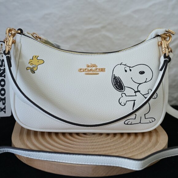 Coach Handbags - Coach X Peanuts Teri Shoulder Bag With Snoopy